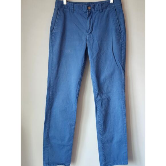 Bonobos Men's Slim Teal Blue Chino Preppy Golf Flat Front Pants Size 30x32 A0012 - Picture 1 of 6